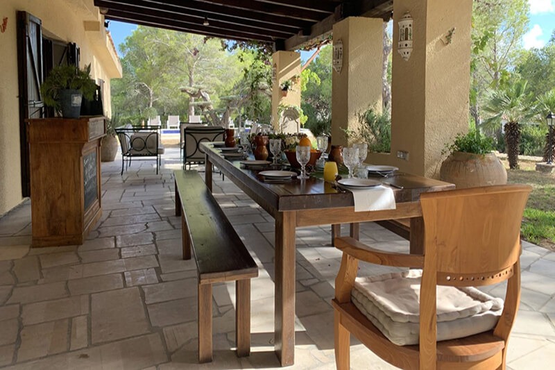 patio can Lepez villa Espagne à louer